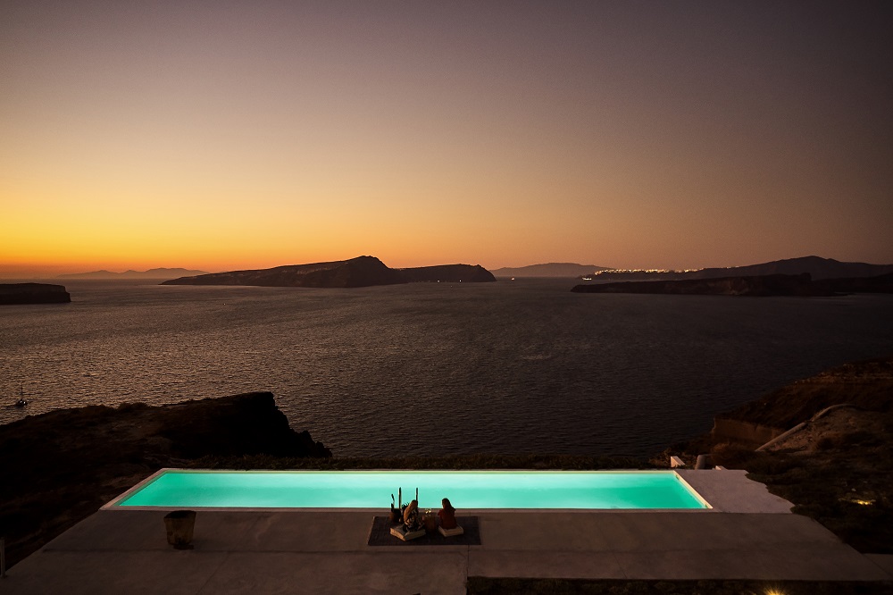 泳池／風景／Nature Eco Residences／旅宿／阿克羅蒂里／希臘／愛琴海