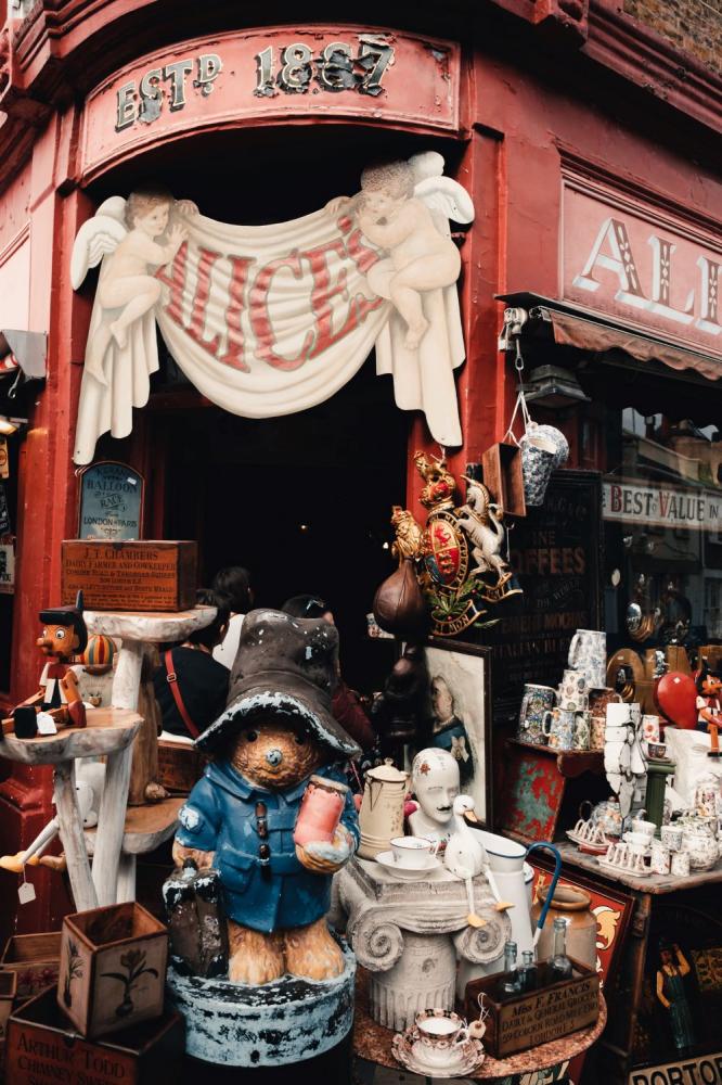 Alice's 古董店／波多貝羅市集／倫敦／英國